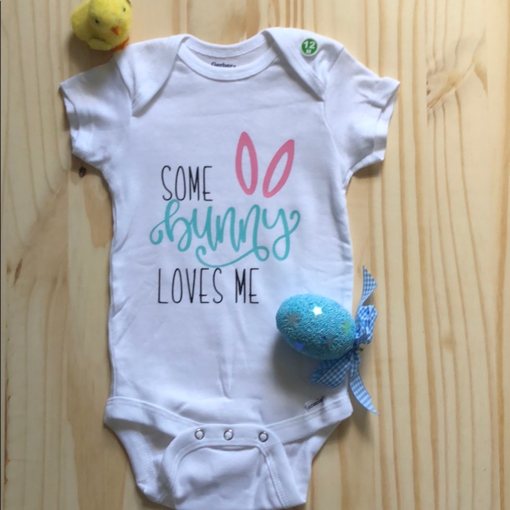 Easter Bunny Onesie 12mos 18mos Brand New